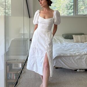 Banana Republic White Midi Dress